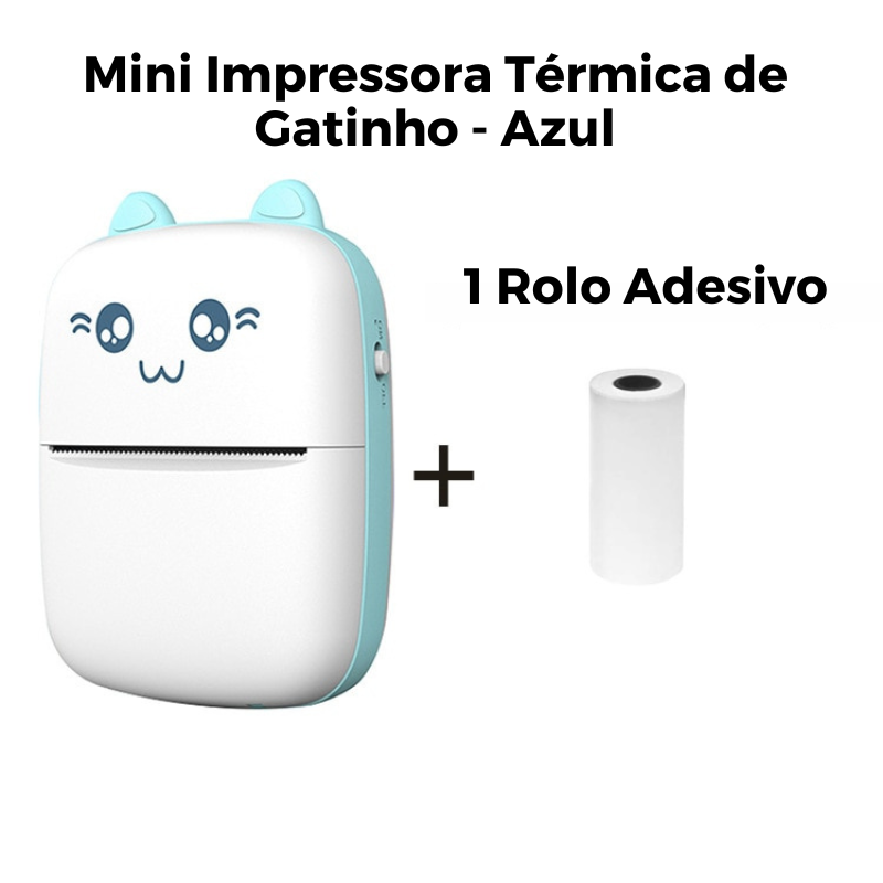 Mini Impressora Térmica de Gatinho