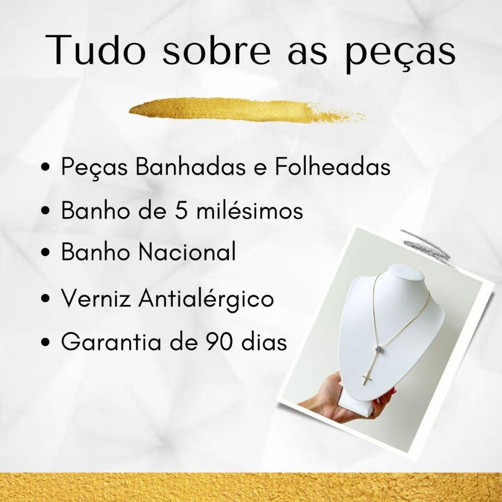 Brinco três argolas Tubo Liso Banhado a Ouro 18k - Ditadelah