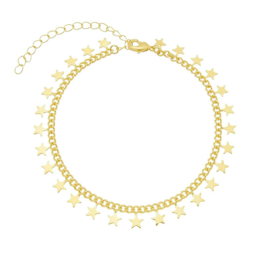 Pulseira de Estrelas Banhada A Ouro 18k Ditadelah